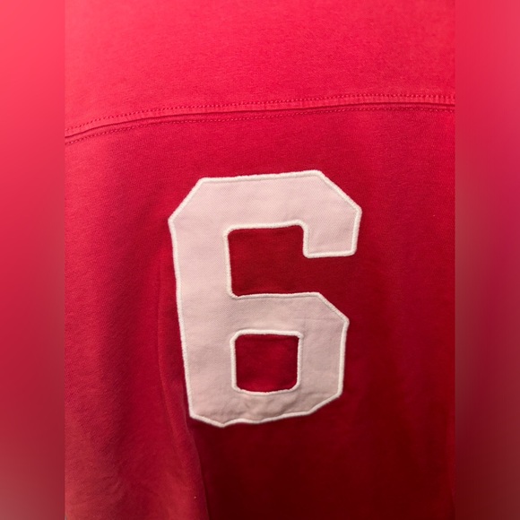 Red American Eagle Long Sleeve Jersey Style Cropped Used - Picture 5 of 5